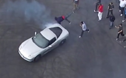 Video: Compton Sideshow Spectator Struck By Corvette