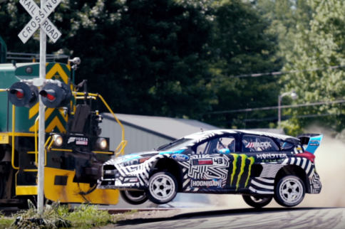 Video: Now He's Just Showing Off - Ken Block Hoons Gymkhana Nine