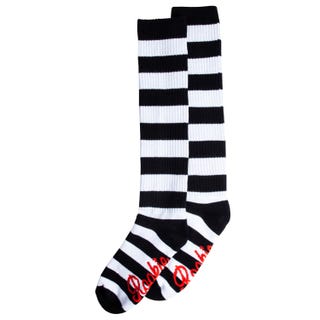 20'' Knee High Stripe Sock - Black/White