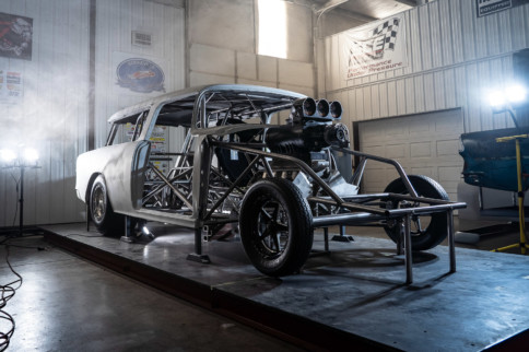 "Sickness": Tom Bailey's Street-Legal '55 Nomad Gasser On NITRO!